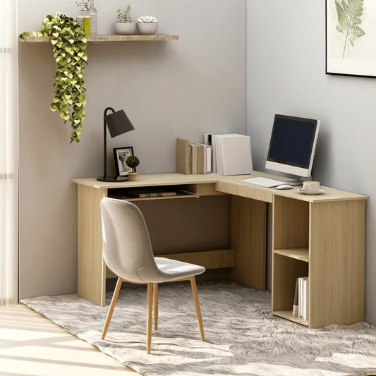 Scrivania Angolare A L 120X140X75Cm Multistrato