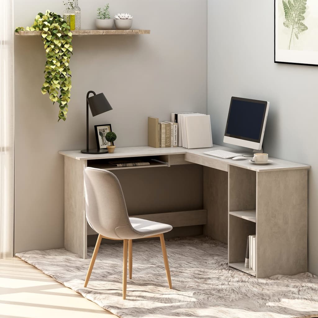 Scrivania Angolare A L 120X140X75Cm Multistrato