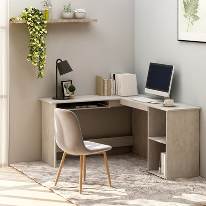 Scrivania Angolare A L 120X140X75Cm Multistrato