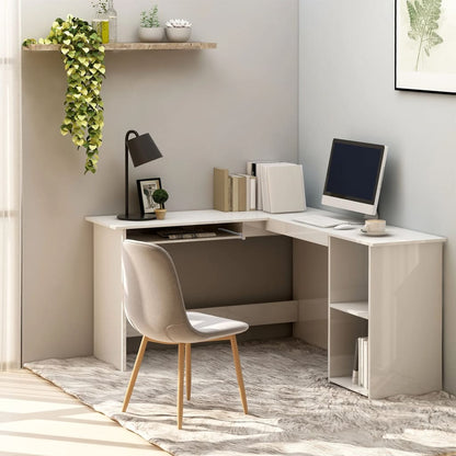 Scrivania Angolare A L 120X140X75Cm Multistrato