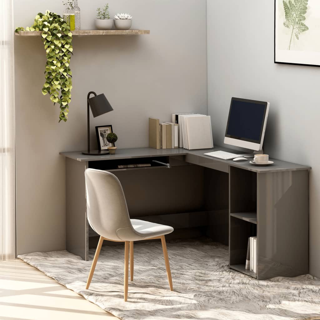 Scrivania Angolare A L 120X140X75Cm Multistrato