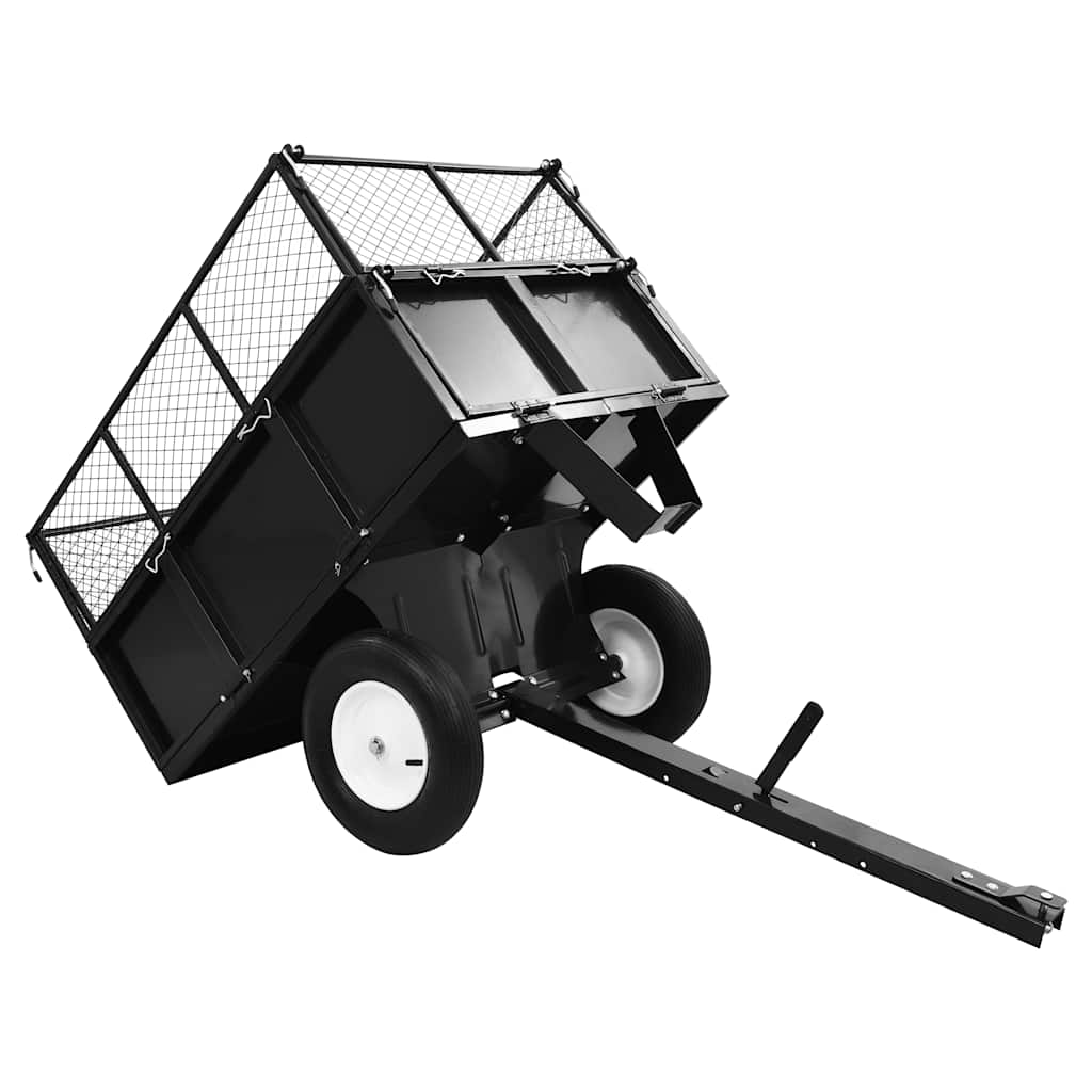 Rimorchio Ribaltabile Per Tosaerba Capacità 300 Kg