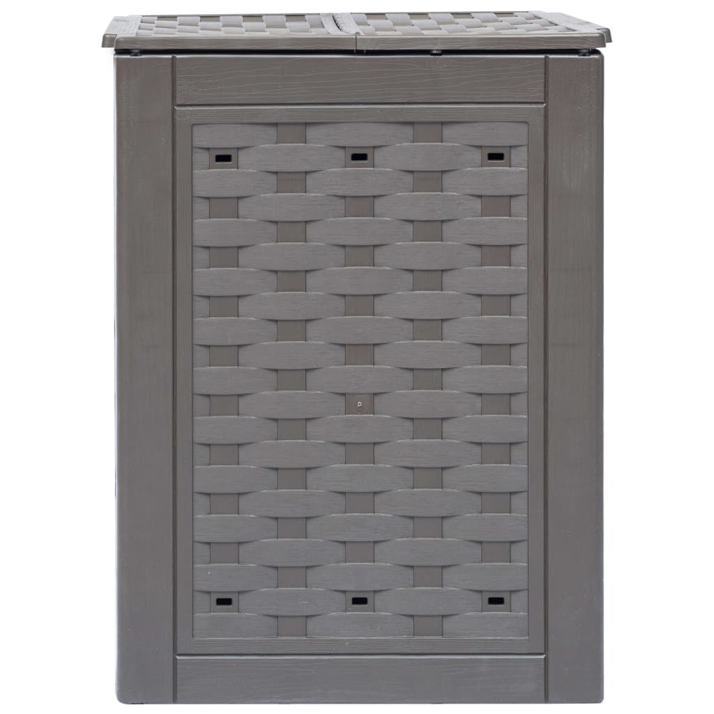 Compostiere 2 Pz Marrone 60X60X83Cm In Rattan Di Plastica