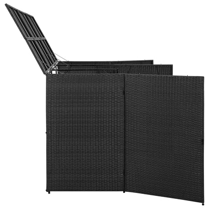 Copribidone Triplo Spazzatura 229X78X120 Cm In Polyrattan