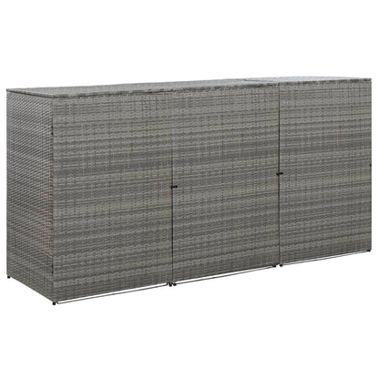 Copribidone Triplo Spazzatura 229X78X120 Cm In Polyrattan