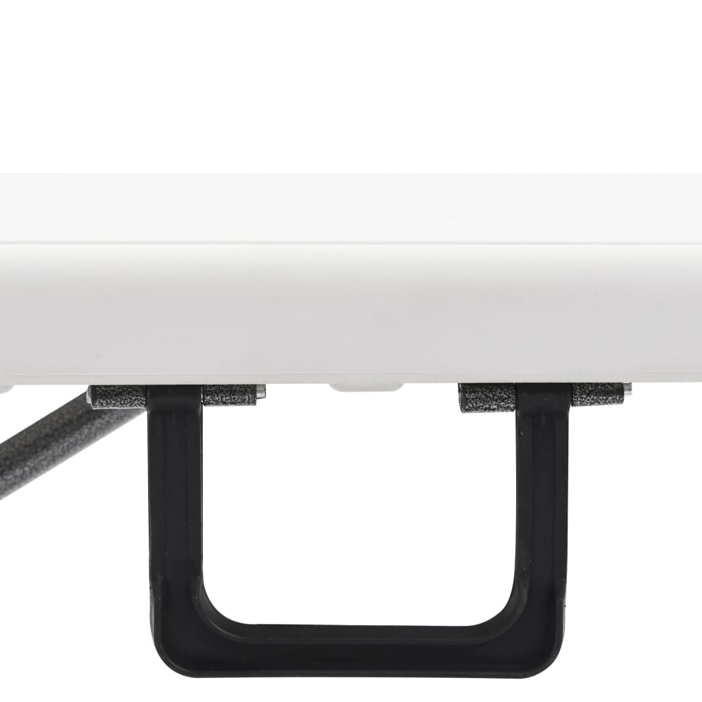 Panchine Da Giardino Pieghevoli 2 Pz 180 Cm In Hdpe Bianche