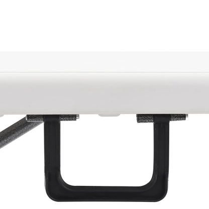 Panchine Da Giardino Pieghevoli 2 Pz 180 Cm In Hdpe Bianche
