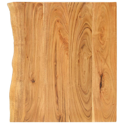 Piano Per Vanità Bagno In Massello Di Acacia 100X52X2,5 Cm