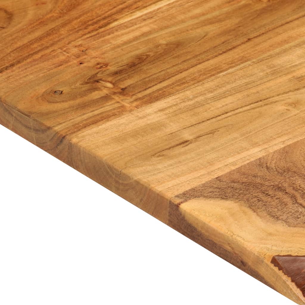 Piano Per Vanità Bagno In Massello Di Acacia 100X52X2,5 Cm