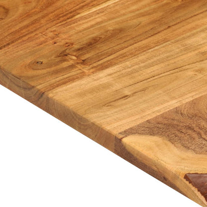 Piano Per Vanità Bagno In Massello Di Acacia 100X52X2,5 Cm