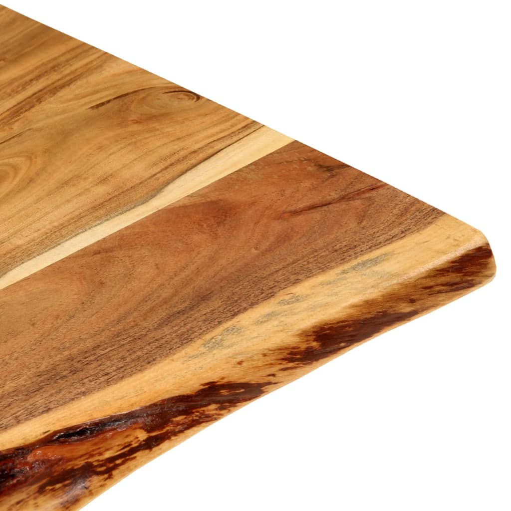 Piano Per Vanità Bagno In Massello Di Acacia 100X52X2,5 Cm
