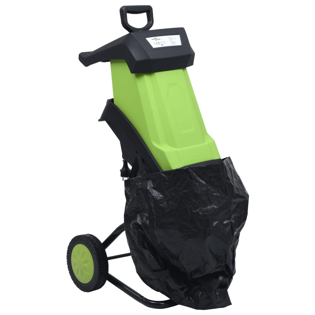Trituratore Da Giardino Elettrico Con 2 Lame Extra 2400 W