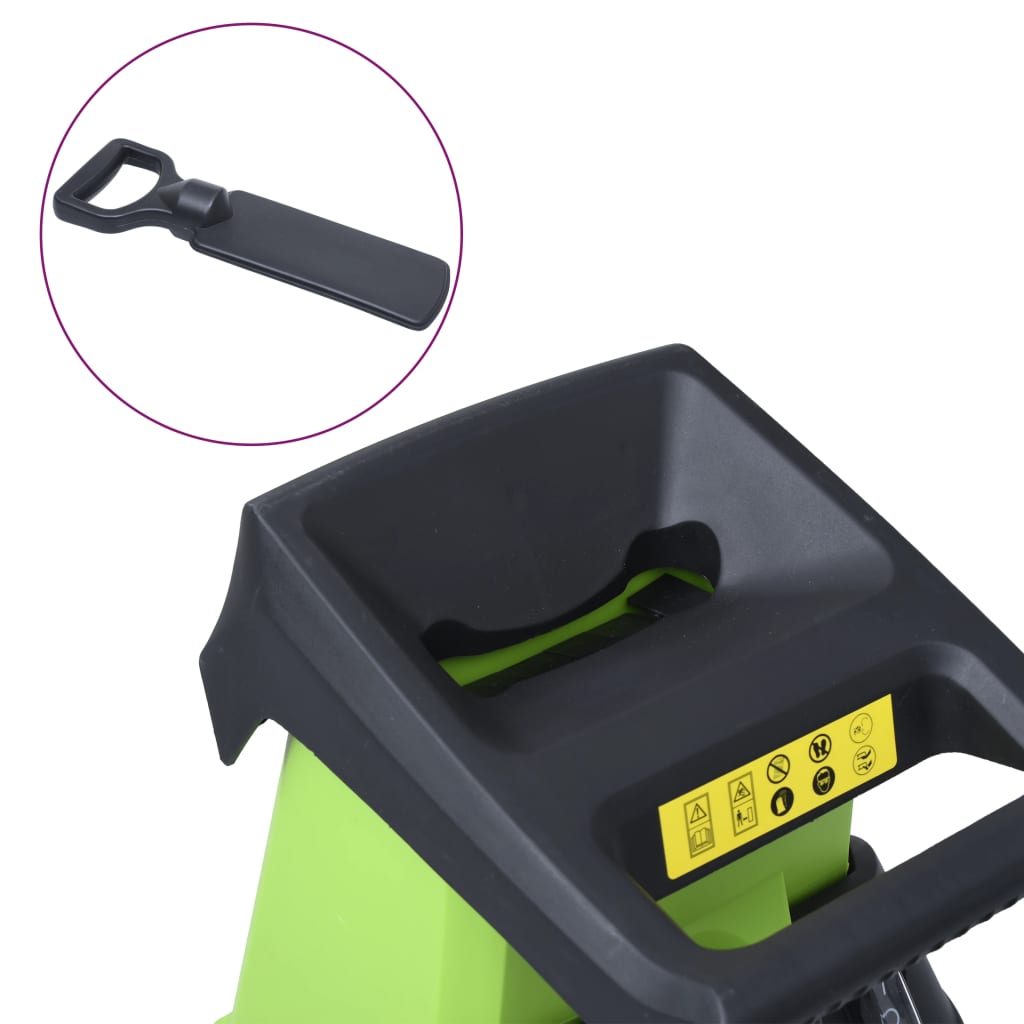 Trituratore Da Giardino Elettrico Con 2 Lame Extra 2400 W