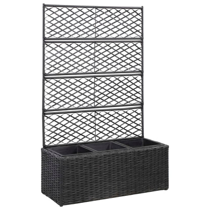 Letto Rialzato Traliccio 1 Vaso 30X30X107Cm Polyrattan