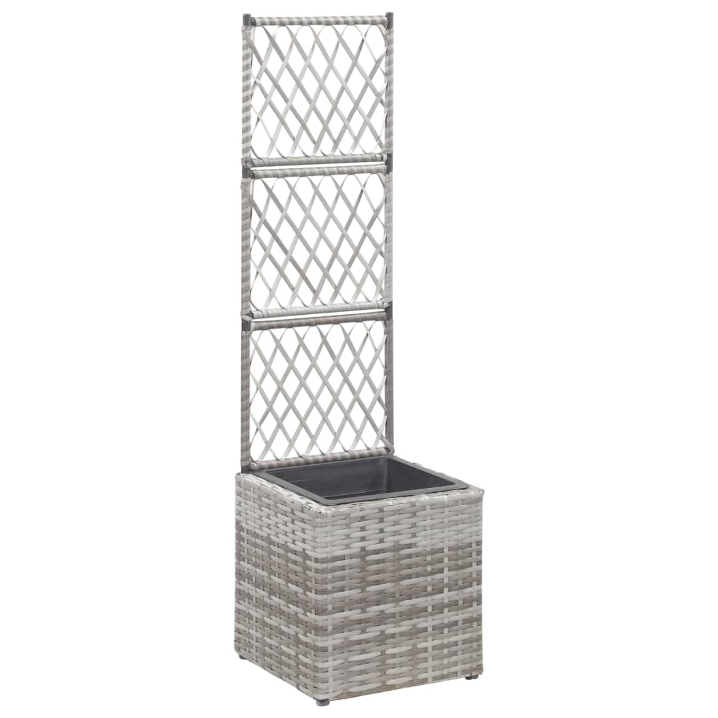 Letto Rialzato Traliccio 1 Vaso 30X30X107Cm Polyrattan