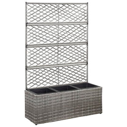 Letto Rialzato Traliccio 1 Vaso 30X30X107Cm Polyrattan