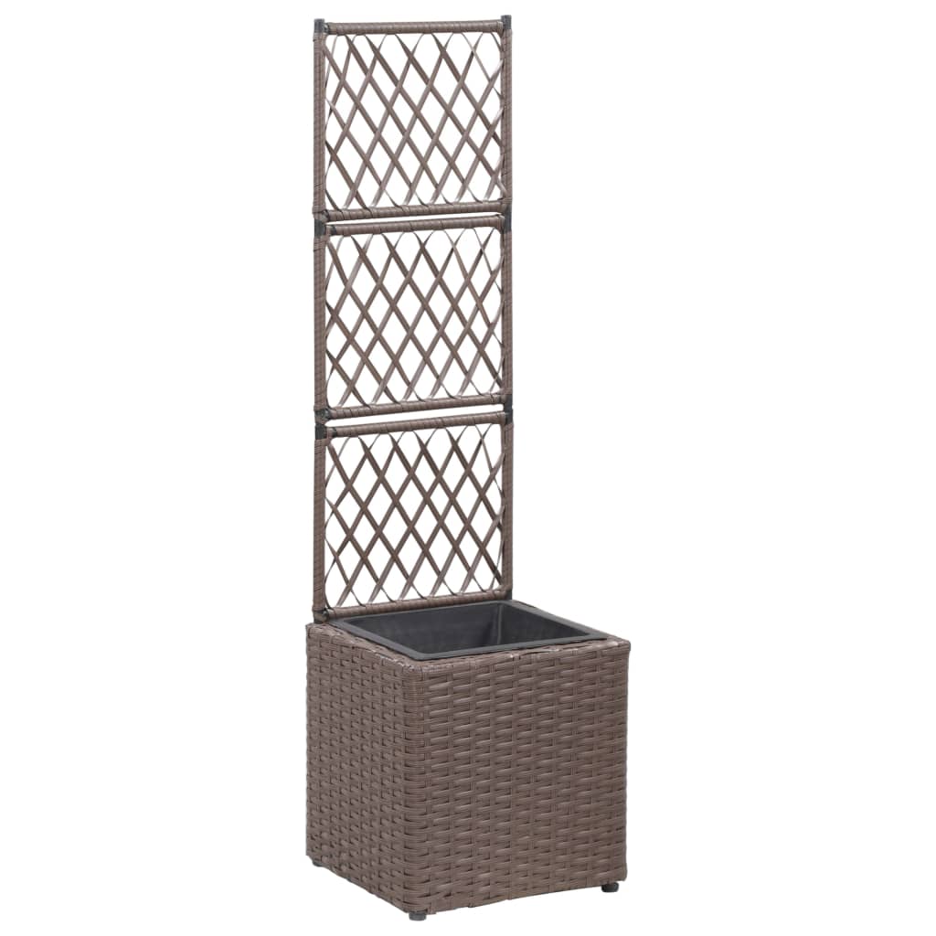 Letto Rialzato Traliccio 1 Vaso 30X30X107Cm Polyrattan