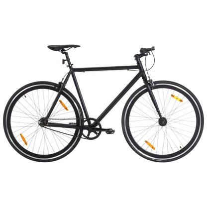Bicicletta A Scatto Fisso Nera E Verde 700C