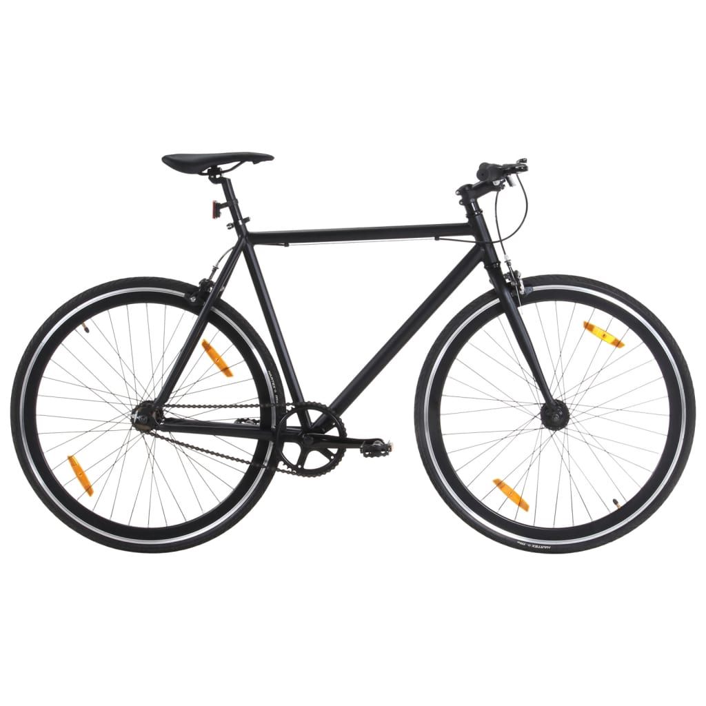 Bicicletta A Scatto Fisso Nera E Verde 700C