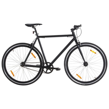 Bicicletta A Scatto Fisso Nera E Verde 700C
