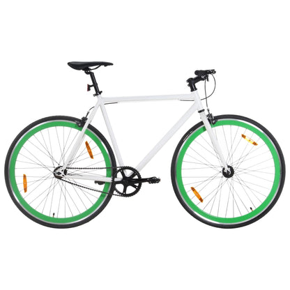 Bicicletta A Scatto Fisso Nera E Verde 700C