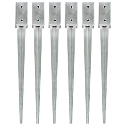 Picchetti Di Terra 12 Pz Argento In Acciaio Zincato