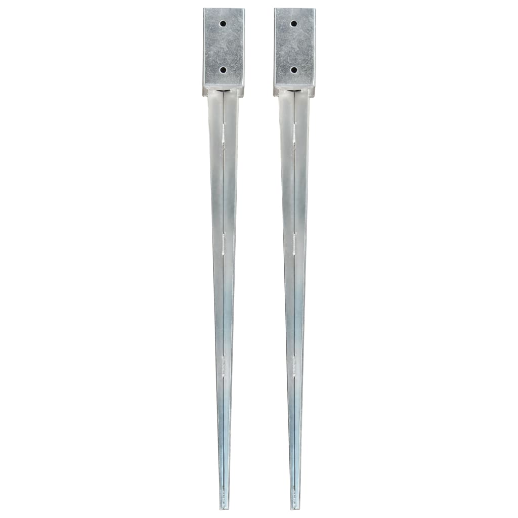 Picchetti Di Terra 12 Pz Argento In Acciaio Zincato