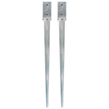 Picchetti Di Terra 12 Pz Argento In Acciaio Zincato