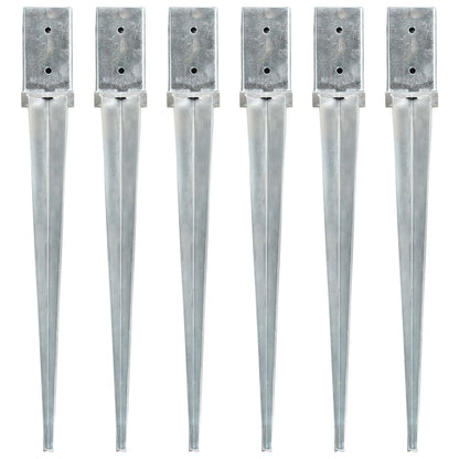Picchetti Di Terra 12 Pz Argento In Acciaio Zincato