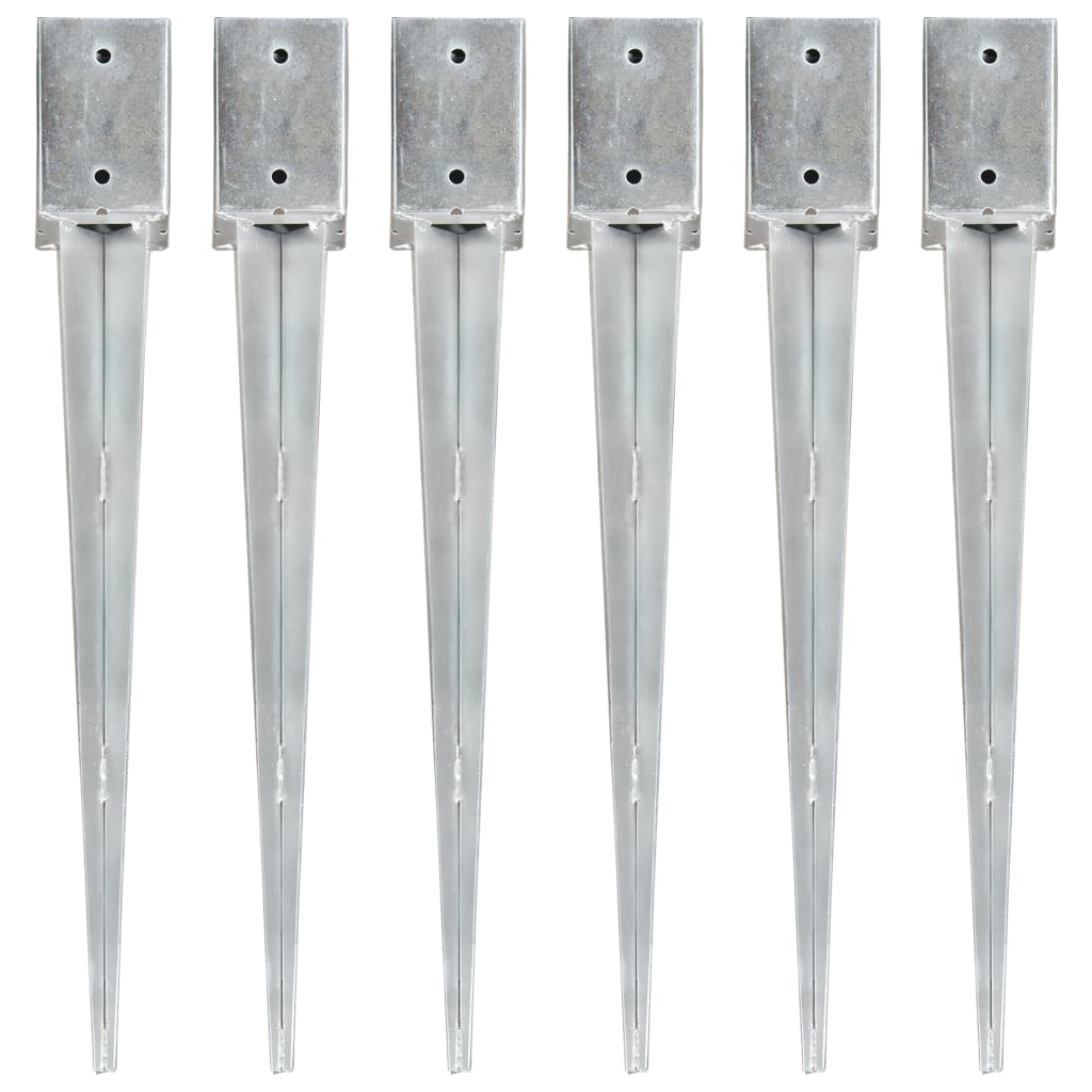 Picchetti Di Terra 12 Pz Argento In Acciaio Zincato
