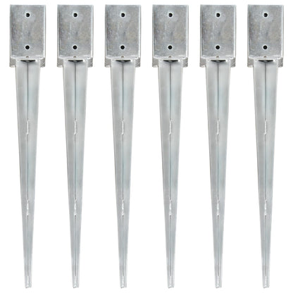 Picchetti Di Terra 12 Pz Argento In Acciaio Zincato