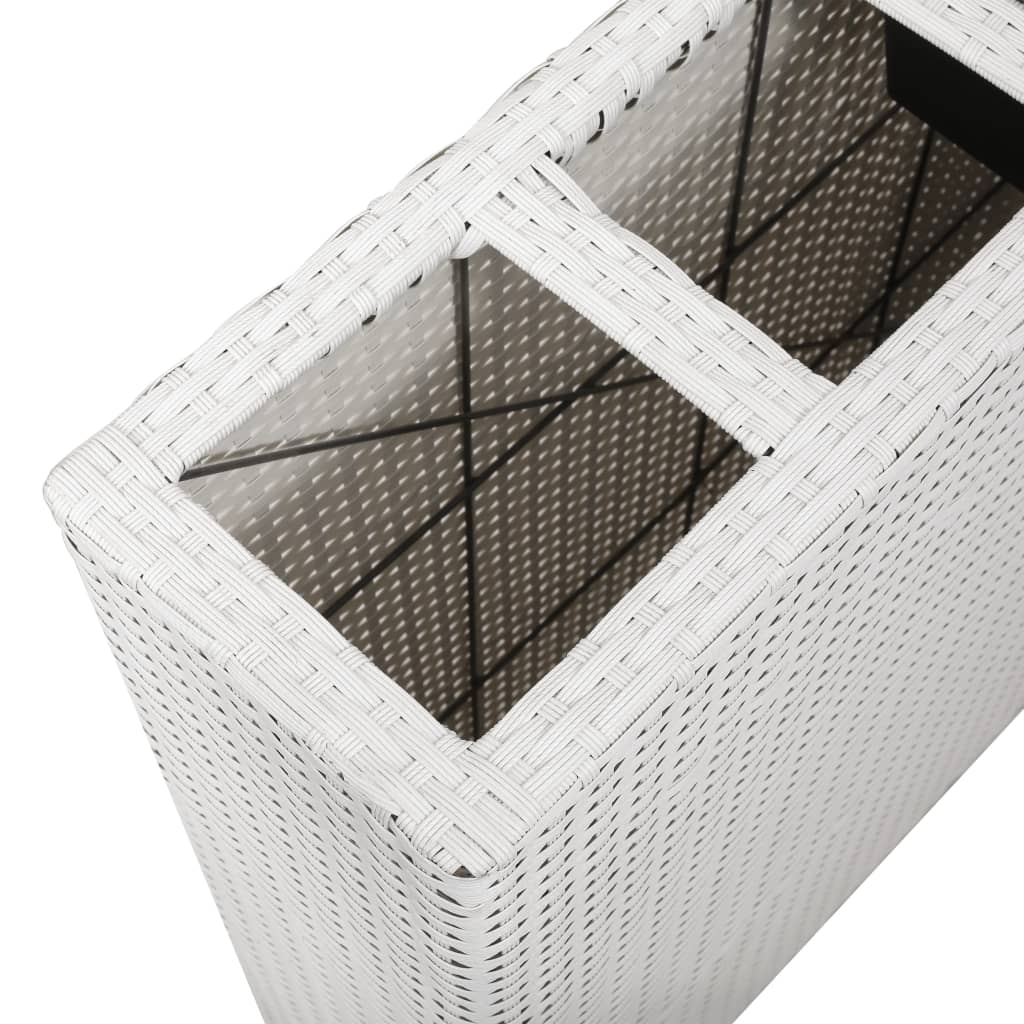 Letti Rialzati Da Giardino Con 4 Vasi 2 Pz In Polyrattan
