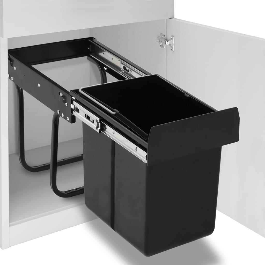 Cestino Estraibile Per Mobile Cucina Chiusura Ammortizzata 48L
