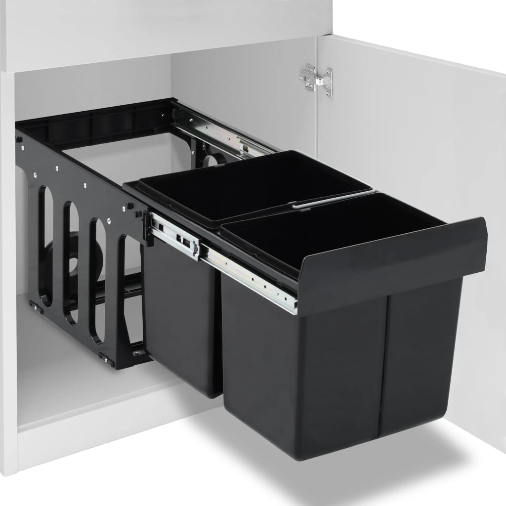 Cestino Estraibile Per Mobile Cucina Chiusura Ammortizzata 48L