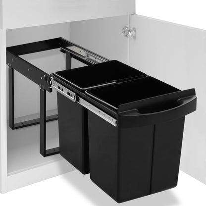 Cestino Estraibile Per Mobile Cucina Chiusura Ammortizzata 48L