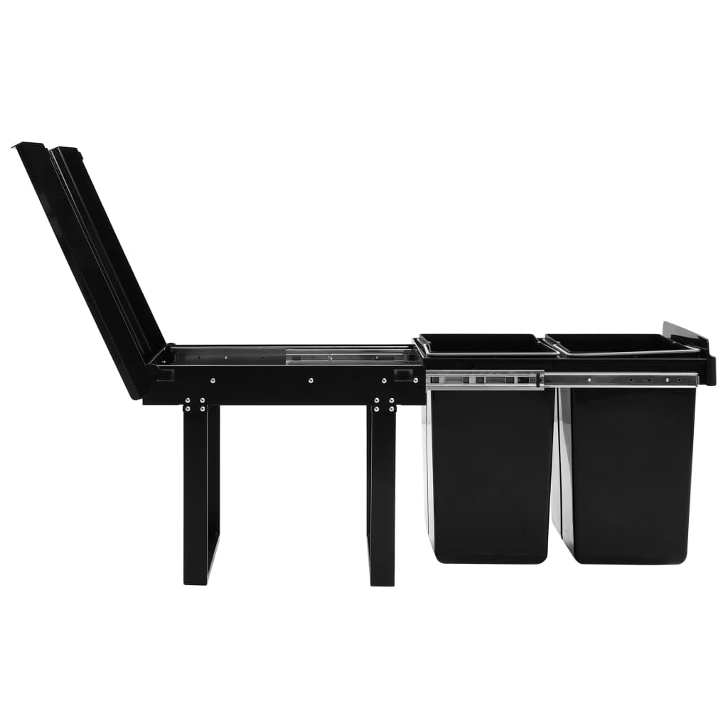 Cestino Estraibile Per Mobile Cucina Chiusura Ammortizzata 48L