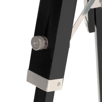 Lampada A Treppiede A Pavimento Nera In Legno Di Mango 69 Cm