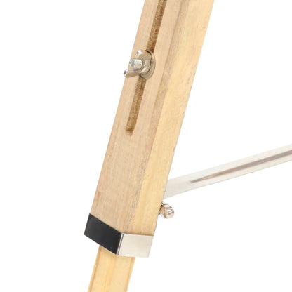 Lampada Da Terra A Treppiede Legno Massello Di Mango 140 Cm