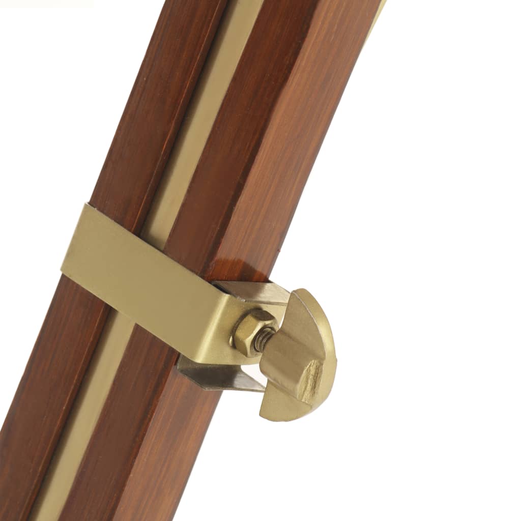 Lampada Da Terra A Treppiede Legno Massello Di Mango 193 Cm