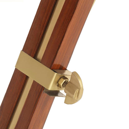 Lampada Da Terra A Treppiede Legno Massello Di Mango 193 Cm