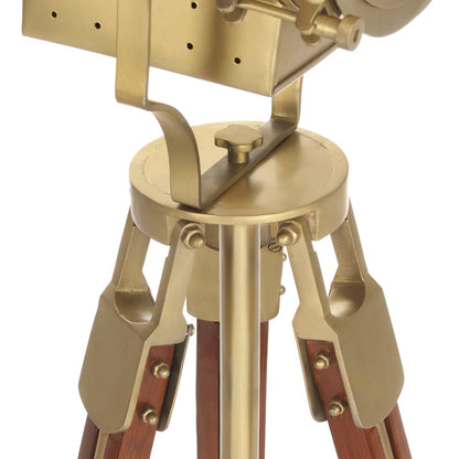 Lampada Da Terra A Treppiede Legno Massello Di Mango 193 Cm