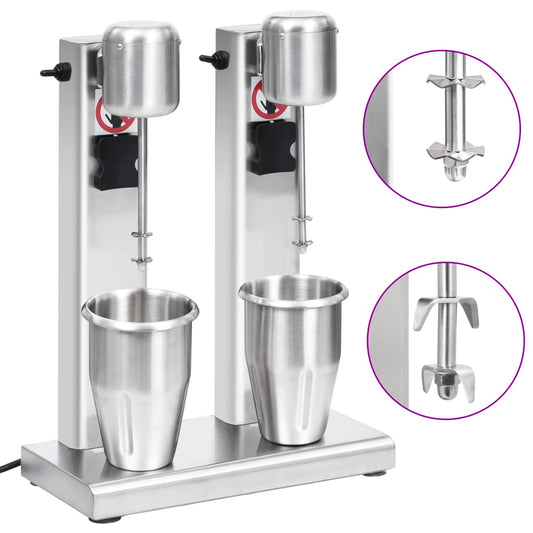 Frullatore Per Milkshake Con Tazza Doppia In Acciaio Inox 2 L