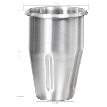 Frullatore Per Milkshake Con Tazza Doppia In Acciaio Inox 2 L