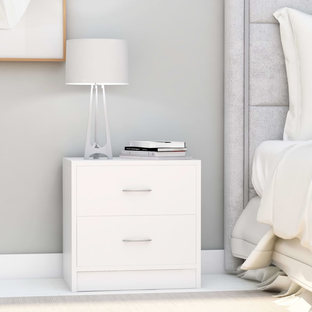 Comodini 2Pz 40X30X40 Cm In Legno Multistrato