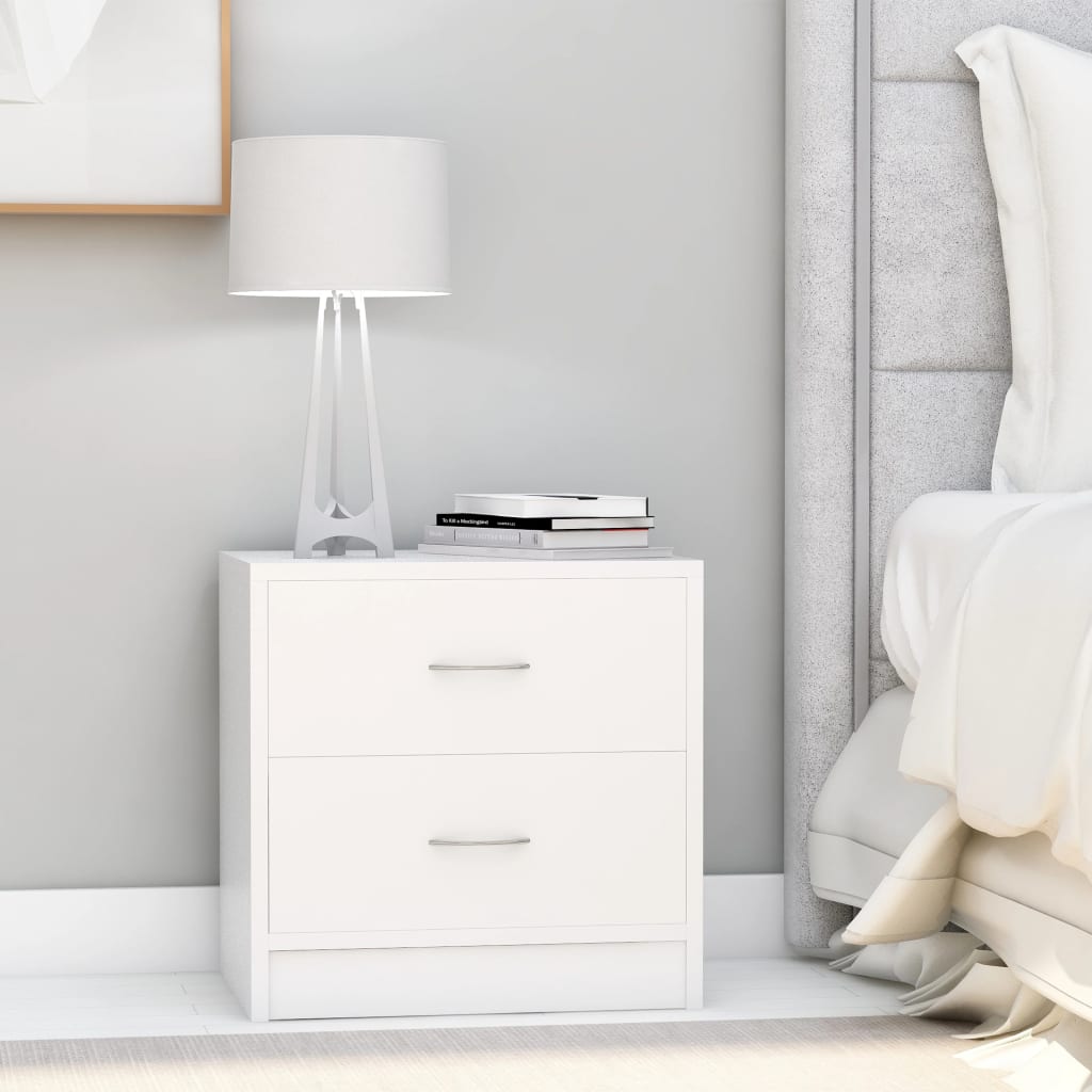 Comodini 2Pz 40X30X40 Cm In Legno Multistrato