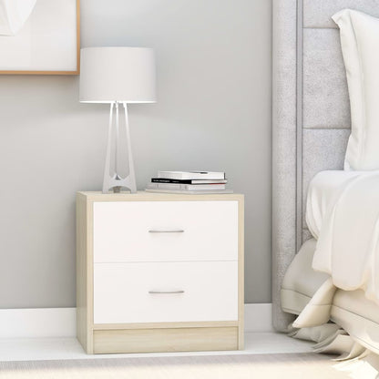Comodini 2Pz 40X30X40 Cm In Legno Multistrato
