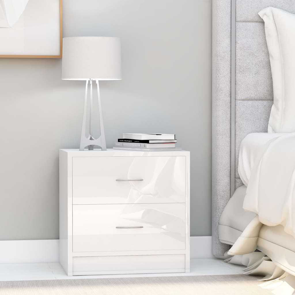 Comodini 2Pz 40X30X40 Cm In Legno Multistrato