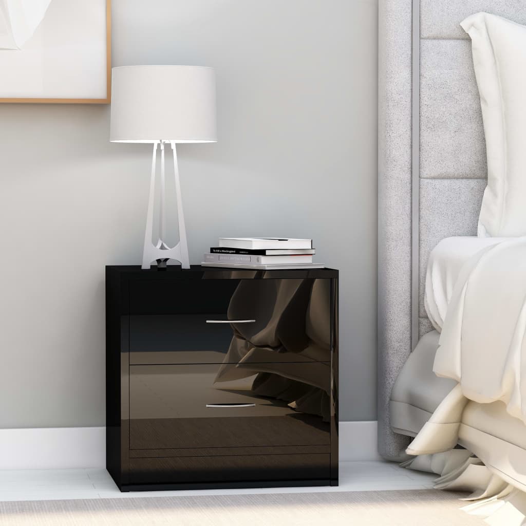 Comodini 2Pz 40X30X40 Cm In Legno Multistrato