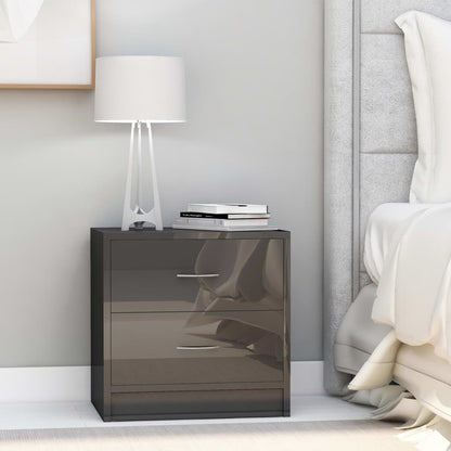 Comodini 2Pz 40X30X40 Cm In Legno Multistrato