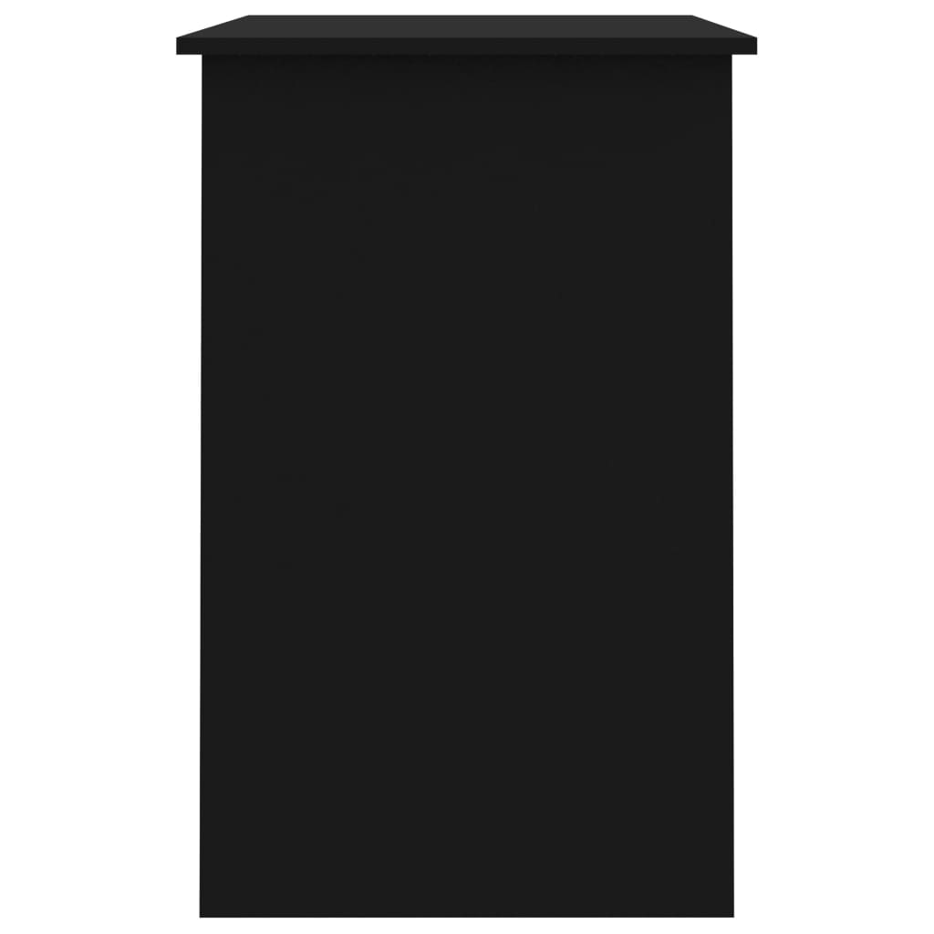 Scrivania Nera 100X50X76 Cm In Legno Multistrato